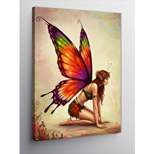 Kanvas Tablo Peri Kanatlı Kadın 100x140 cm