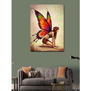 Kanvas Tablo Peri Kanatlı Kadın 100x140 cm