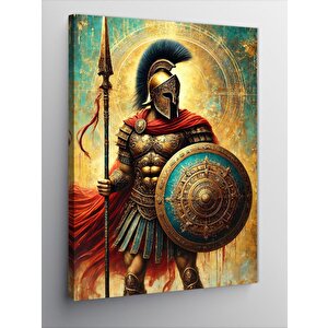 Kanvas Tablo Zırhlı Roma Askeri 100x140 cm