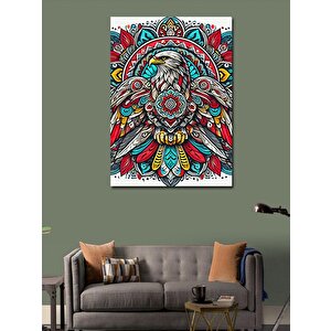 Kanvas Tablo Detaylı Kuş Motifi Deseni 100x140 cm