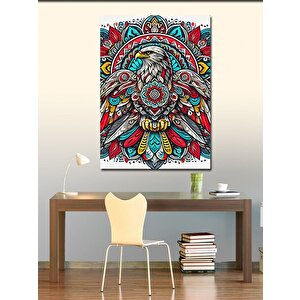 Kanvas Tablo Detaylı Kuş Motifi Deseni 70x100 cm