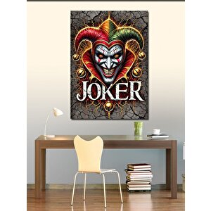 Kanvas Tablo Joker Maskesi Ve Gülüş 100x140 cm