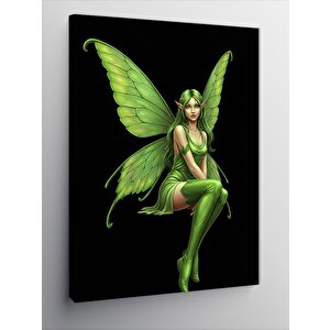 Kanvas Tablo Yeşil Peri 70x100 cm