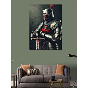 Kanvas Tablo Zırhlı Şövalye Figürü 100x140 cm