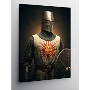 Kanvas Tablo Zırhlı Tapınak Şövalyesi 70x100 cm