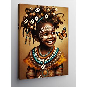 Kanvas Tablo Gülümseyen Afrika Çocuk 100x140 cm