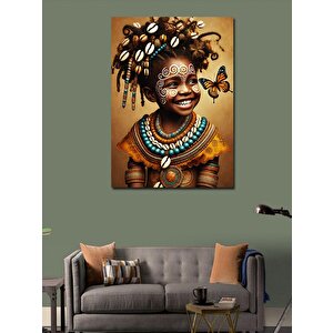 Kanvas Tablo Gülümseyen Afrika Çocuk 100x140 cm