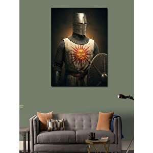 Kanvas Tablo Zırhlı Tapınak Şövalyesi 100x140 cm