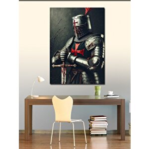 Kanvas Tablo Zırhlı Şövalye Figürü 70x100 cm
