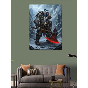 Kanvas Tablo Savaşçı Ve Buz Diyarı 70x100 cm