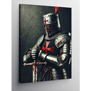 Kanvas Tablo Zırhlı Şövalye Figürü 50x70 cm