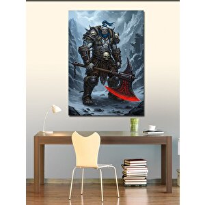 Kanvas Tablo Savaşçı Ve Buz Diyarı 50x70 cm