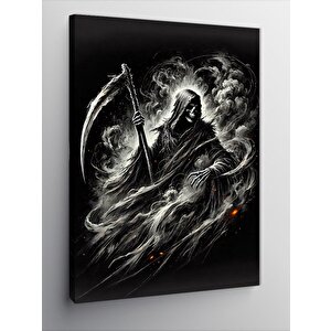 Kanvas Tablo Azrail Ve Karanlık Siluet 100x140 cm