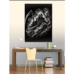 Kanvas Tablo Azrail Ve Karanlık Siluet 100x140 cm