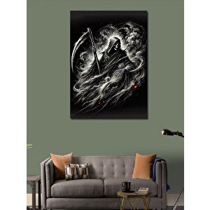 Kanvas Tablo Azrail Ve Karanlık Siluet 100x140 cm