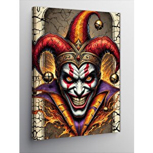 Kanvas Tablo Joker Maskesi Ve Gülüş 100x140 cm