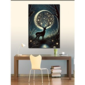 Kanvas Tablo Ayışığında Geyik 50x70 cm