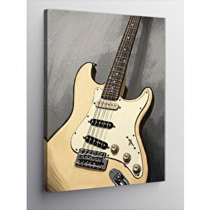 Kanvas Tablo Klasik Elektro Gitar Tasarımı 50x70 cm