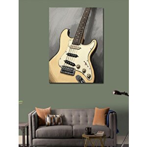 Kanvas Tablo Klasik Elektro Gitar Tasarımı 70x100 cm