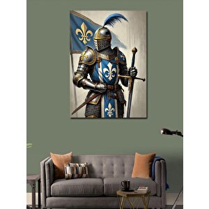 Kanvas Tablo Şövalye Ve Zırh 100x140 cm