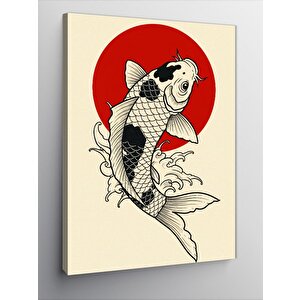 Kanvas Tablo Koi Balığı Sanatı 50x70 cm