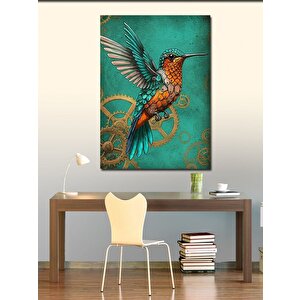 Kanvas Tablo Dişli Kolibri Kuşu 50x70 cm