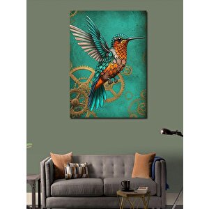 Kanvas Tablo Dişli Kolibri Kuşu 50x70 cm