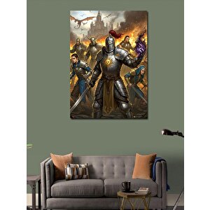 Kanvas Tablo Ortaçağ Savaşçıları 50x70 cm