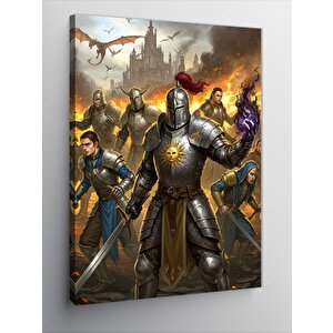 Kanvas Tablo Ortaçağ Savaşçıları 70x100 cm