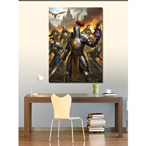 Kanvas Tablo Ortaçağ Savaşçıları 70x100 cm