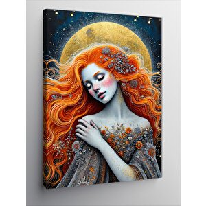 Kanvas Tablo Ayışığında Kızıl Kadın 50x70 cm