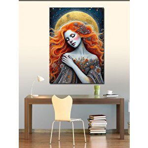 Kanvas Tablo Ayışığında Kızıl Kadın 50x70 cm