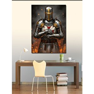 Kanvas Tablo Zırhlı Şövalye 100x140 cm