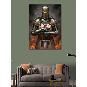 Kanvas Tablo Zırhlı Şövalye 100x140 cm