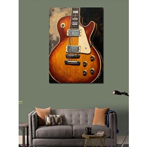 Kanvas Tablo Klasik Elektro Gitar 100x140 cm