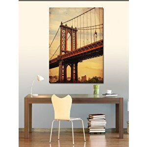 Kanvas Tablo Köprü Ve Gün Batımı 70x100 cm