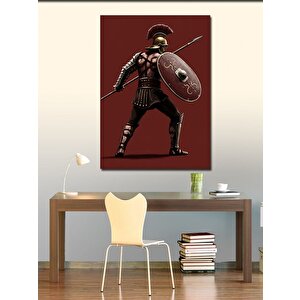 Kanvas Tablo Kalkanlı Antik Yunan Savaşçısı 70x100 cm