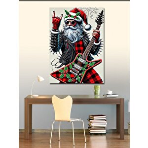 Kanvas Tablo Noel Baba Ve Gitar 70x100 cm