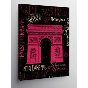 Kanvas Tablo Paris Poster Tasarımı 100x140 cm