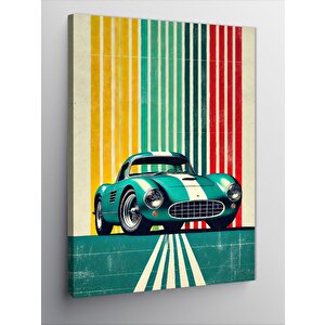 Kanvas Tablo Retro Spor Araba 70x100 cm