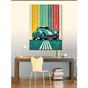 Kanvas Tablo Retro Spor Araba 70x100 cm