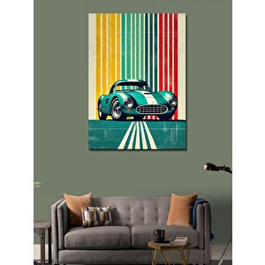 Kanvas Tablo Retro Spor Araba 70x100 cm