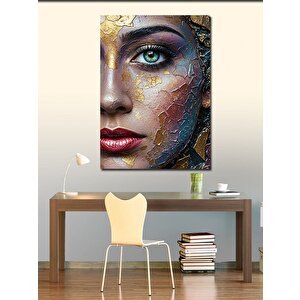 Kanvas Tablo Soyut Yüz Çizimi 100x140 cm