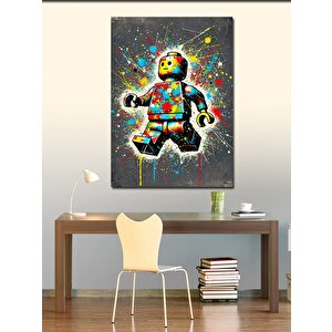 Kanvas Tablo Soyut Lego Adamı 100x140 cm