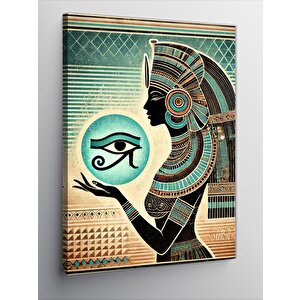 Kanvas Tablo Mısır Gözü Ve Soyut Desen 70x100 cm