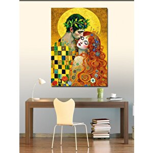 Kanvas Tablo Aşk Ve Doğa Çizimi 50x70 cm