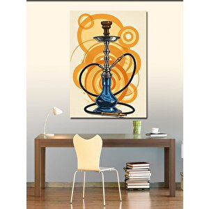 Kanvas Tablo Nargile Ve Soyut Çizgiler 50x70 cm