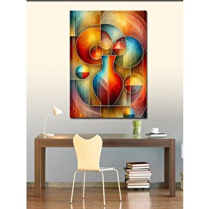 Kanvas Tablo Soyut Renkli Çizim 70x100 cm