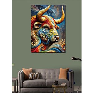 Kanvas Tablo Soyut Boğa Sanatı 70x100 cm