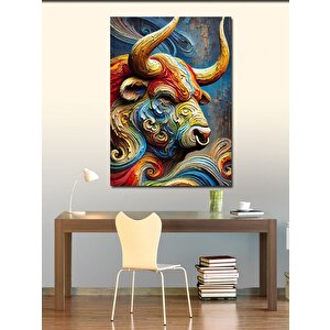 Kanvas Tablo Soyut Boğa Sanatı 100x140 cm